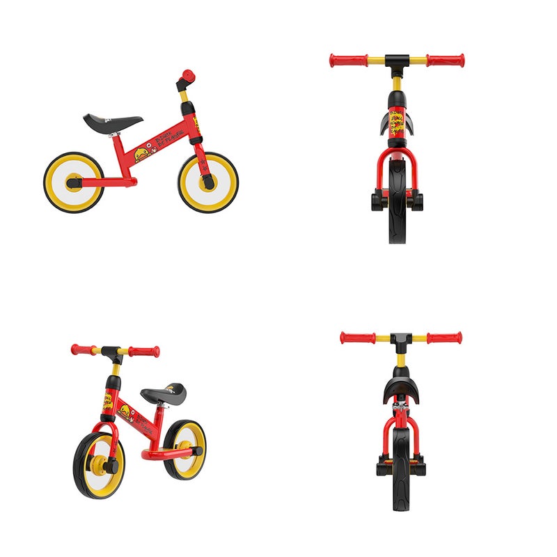B.Duck - Kids Balance Bike,  height-adjustable saddle, Anti-slip Handle & Wheels, Indoor/Outdoor Ride, Red, 3-5 Y - Image 5